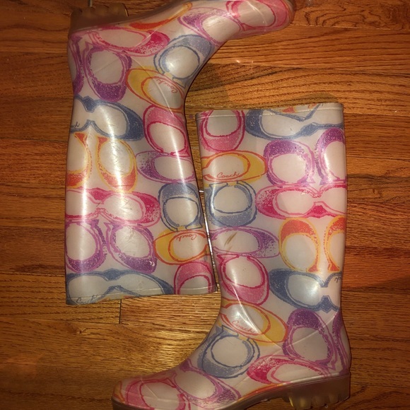 Coach Rain Boots - Picture 1 of 1